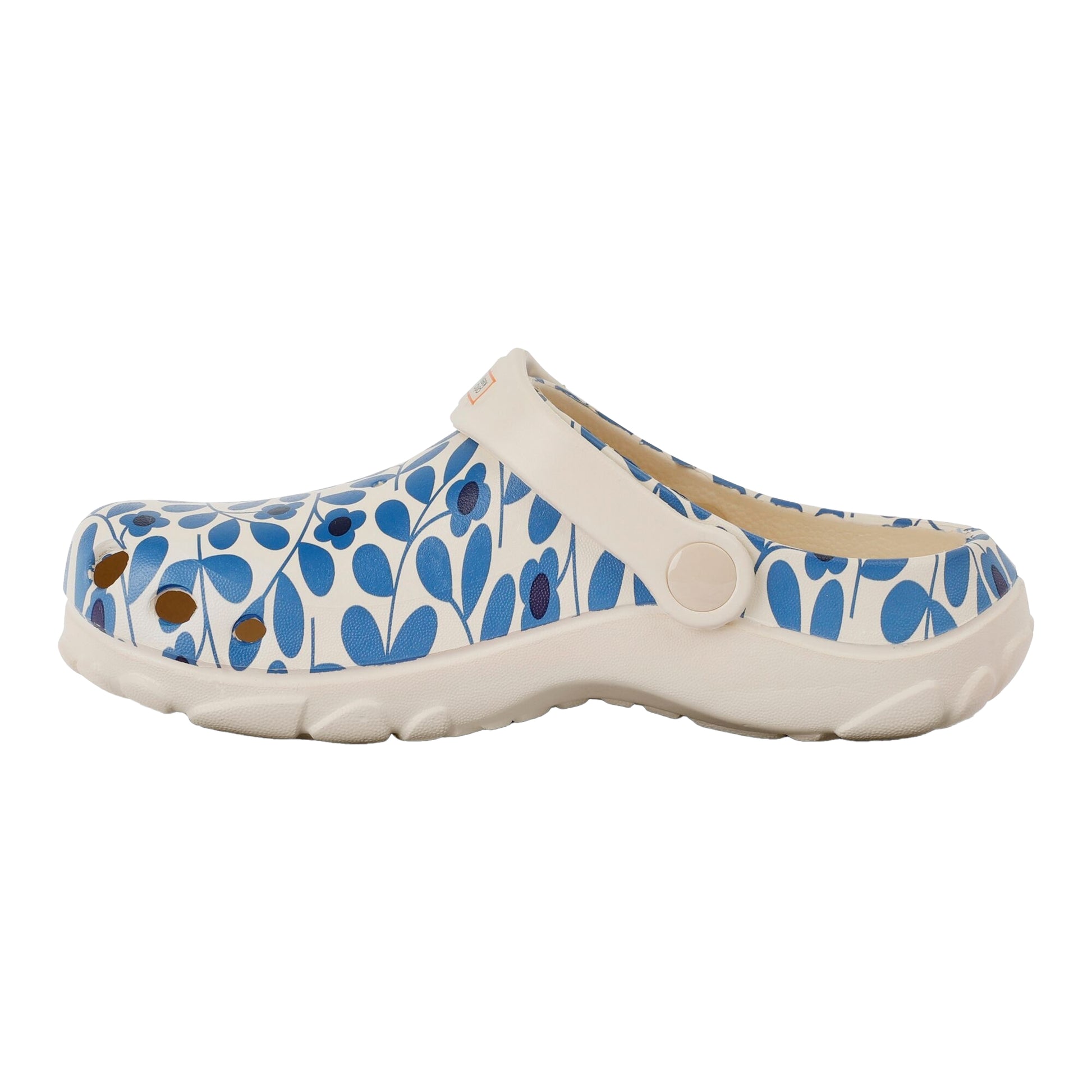 Blue - Back - Regatta Childrens-Kids Orla Kiely Jasmine Flower Clogs