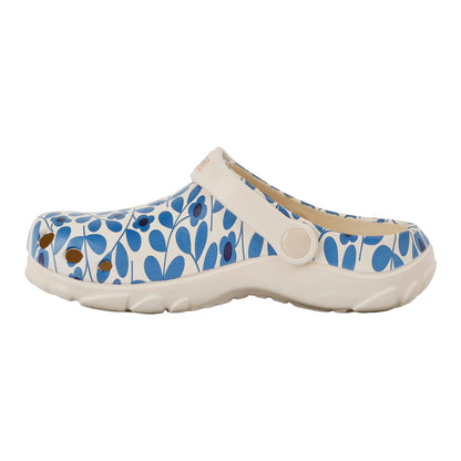 Blue - Back - Regatta Childrens-Kids Orla Kiely Jasmine Flower Clogs