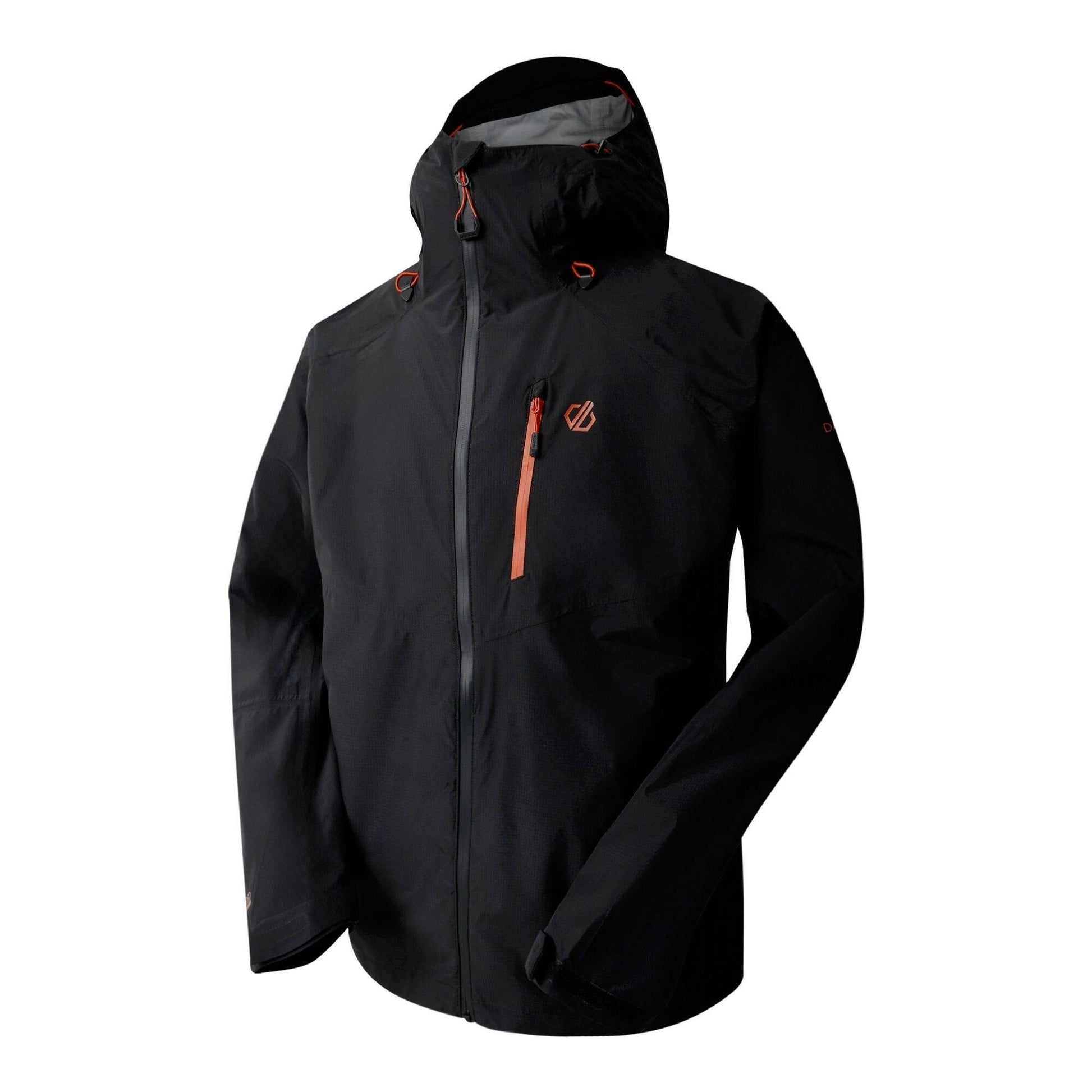 Black - Side - Dare 2B Mens Breathe Out Waterproof Jacket