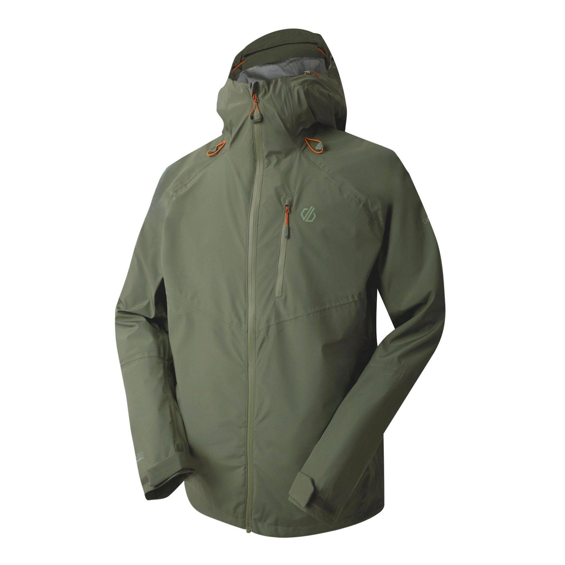 Olivine Green - Side - Dare 2B Mens Breathe Out Waterproof Jacket