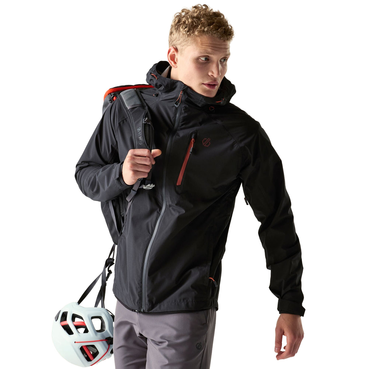 Black-Arabian Spice - Lifestyle - Dare 2B Mens Breathe Out Waterproof Jacket
