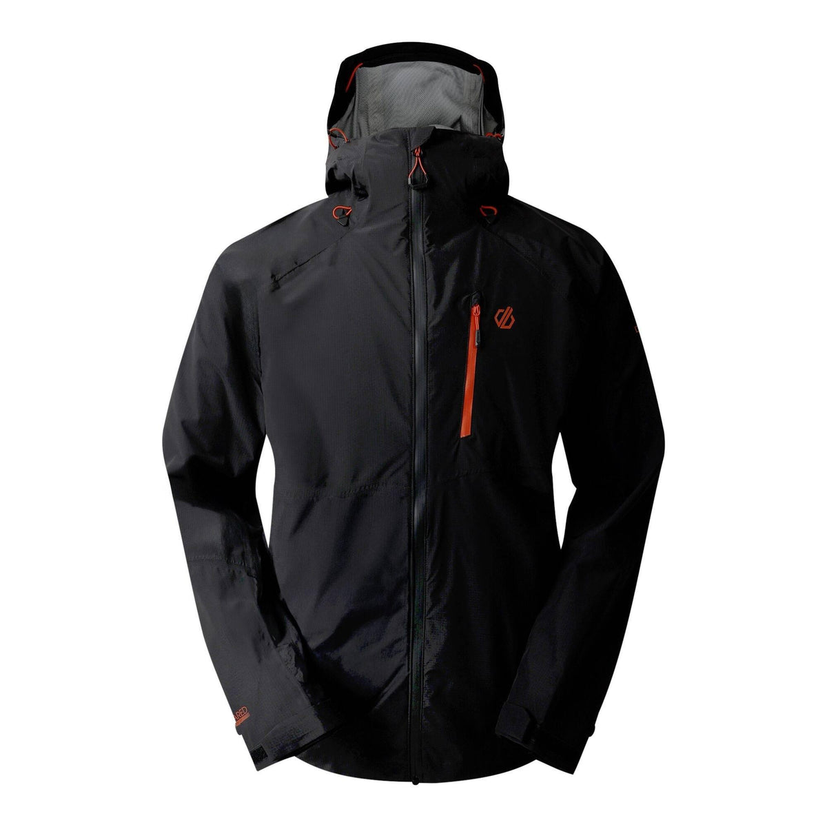 Black - Front - Dare 2B Mens Breathe Out Waterproof Jacket