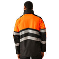 Black-Orange - Lifestyle - Regatta Professional Mens High-Vis Waterproof Jacket