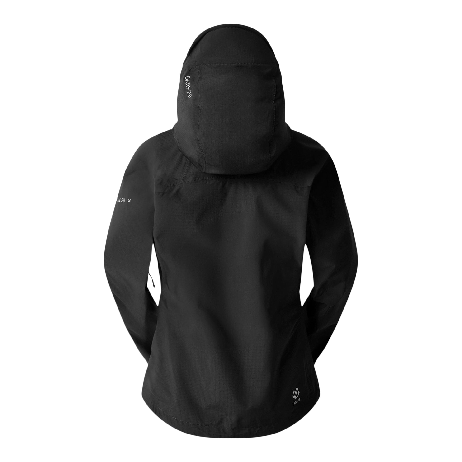 Black - Back - Dare 2B Womens-Ladies Breathe Easy Waterproof Jacket