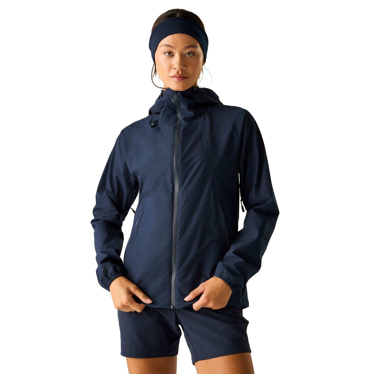 Navy - Side - Dare 2B Womens-Ladies Breathe Easy Waterproof Jacket