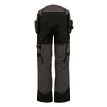 Slate Grey-Black - Back - Regatta Professional Unisex Adult 4 Way Stretch Work Trousers