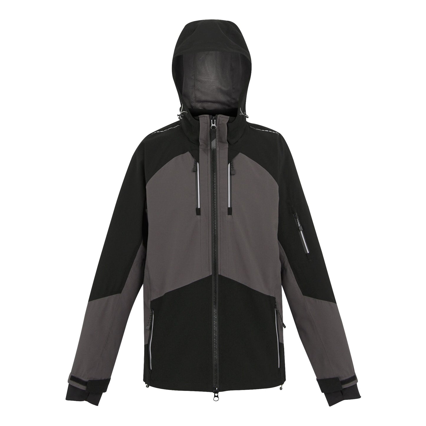 Slate Grey-Black - Front - Regatta Professional Unisex Adult Waterproof Stretch Shell Jacket