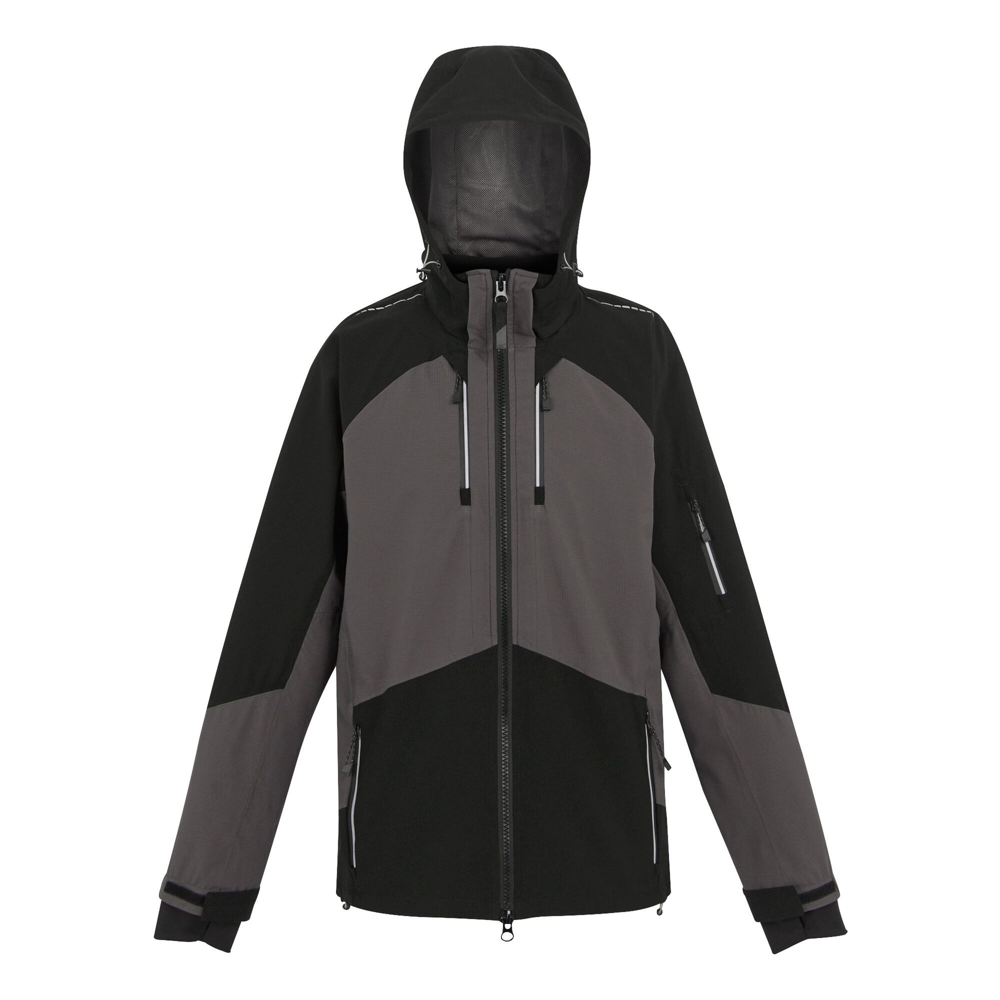 Slate Grey-Black - Front - Regatta Professional Unisex Adult Waterproof Stretch Shell Jacket