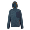 Ash Marl-Black-Fox - Pack Shot - Regatta Mens Alven Full Zip Fleece Jacket