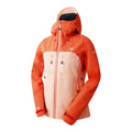 Burnt Sienna-Shrimp - Close up - Dare 2B Womens-Ladies Diverging Waterproof Jacket