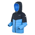 Elysium Blue-Navy - Side - Regatta Childrens-Kids Hillpack III Hooded Jacket