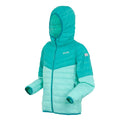 Aruba Blue-Turquoise - Close up - Regatta Childrens-Kids Hillpack III Hooded Jacket