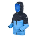 Elysium Blue-Navy - Close up - Regatta Childrens-Kids Hillpack III Hooded Jacket