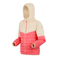 Peach Bloom-Light Vanilla - Side - Regatta Childrens-Kids Hillpack III Hooded Jacket