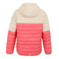 Peach Bloom-Light Vanilla - Back - Regatta Childrens-Kids Hillpack III Hooded Jacket