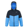 Elysium Blue-Navy - Front - Regatta Childrens-Kids Hillpack III Hooded Jacket