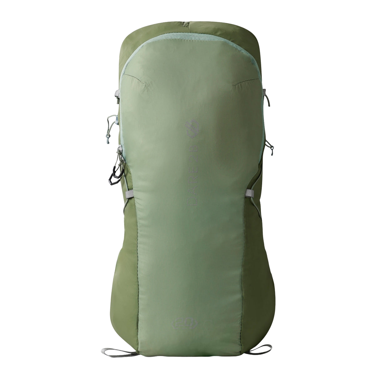 Hedge Green-Olivine Green - Front - Dare 2B Packaway 20L Backpack