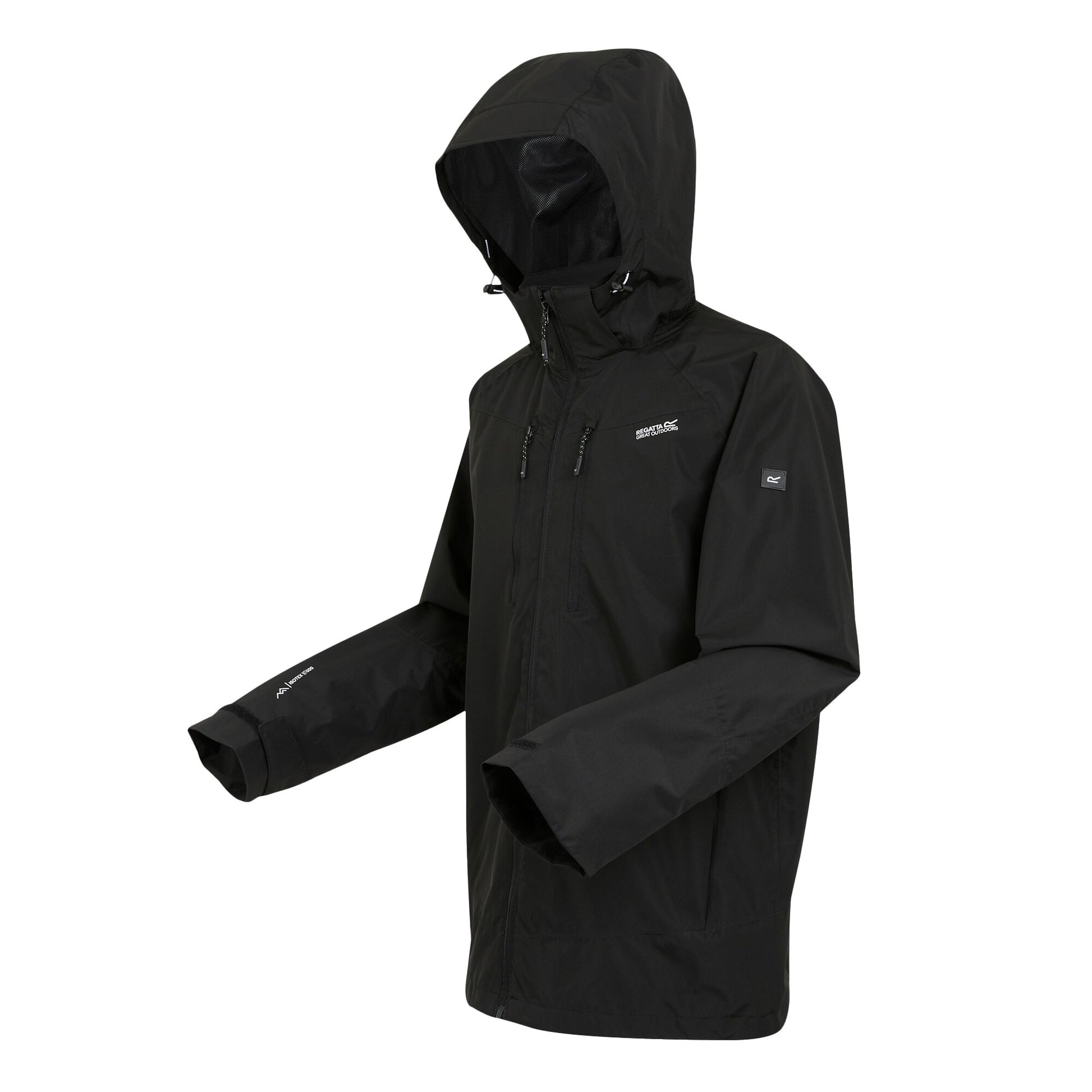 Black - Side - Regatta Mens Calderdale VI Waterproof Jacket
