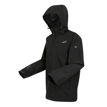 Black - Side - Regatta Mens Calderdale VI Waterproof Jacket
