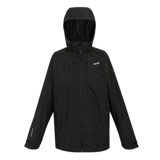 Black - Front - Regatta Mens Calderdale VI Waterproof Jacket
