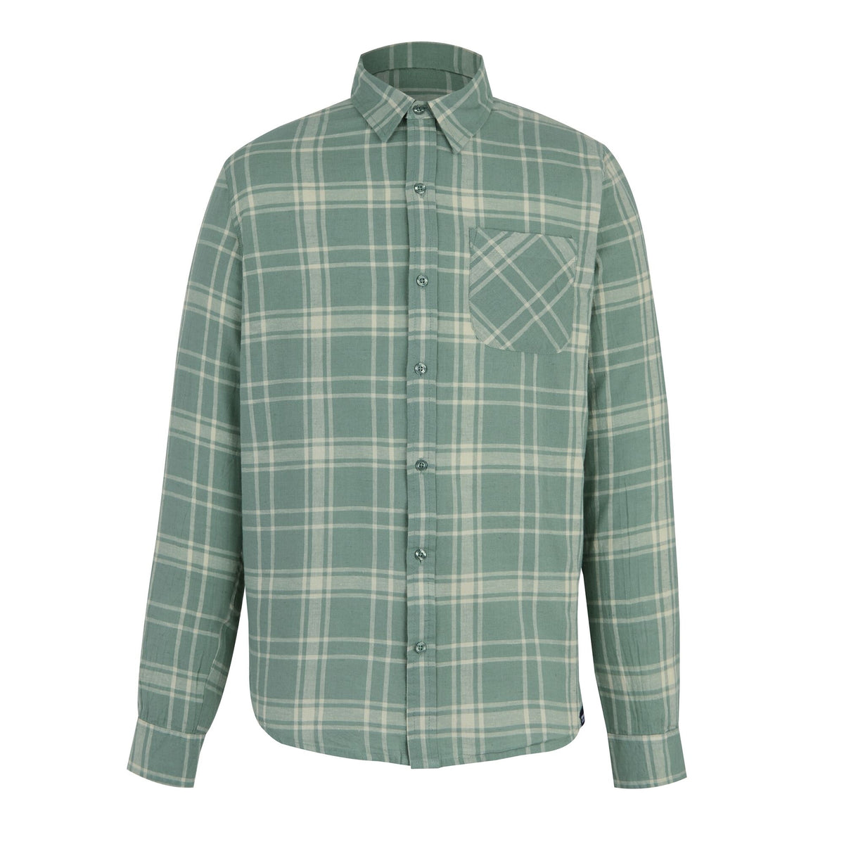 Glacier - Front - Regatta Mens Loran Checked Long-Sleeved Shirt