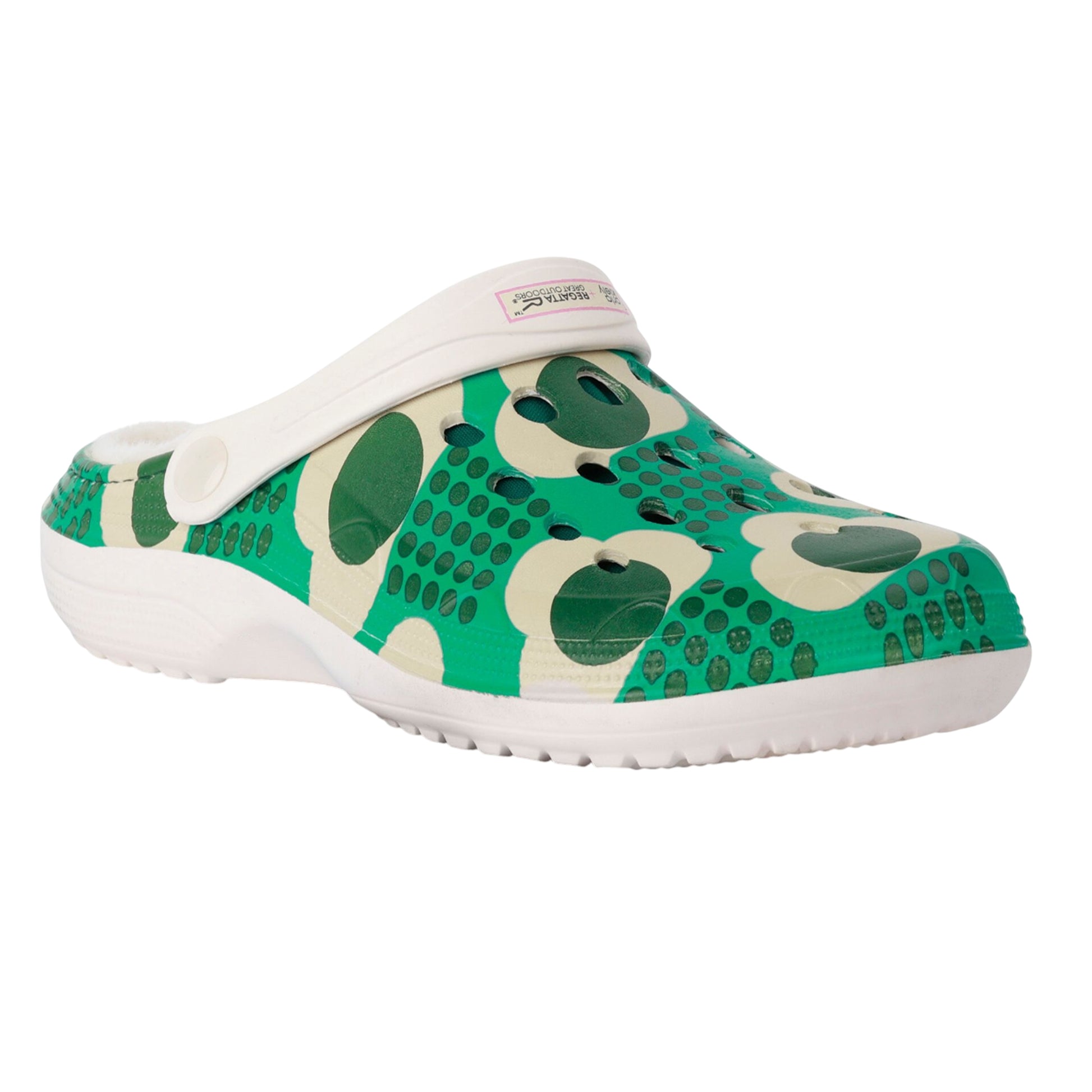 Emerald - Front - Regatta Womens-Ladies Orla Kiely Rain Cloud Clogs
