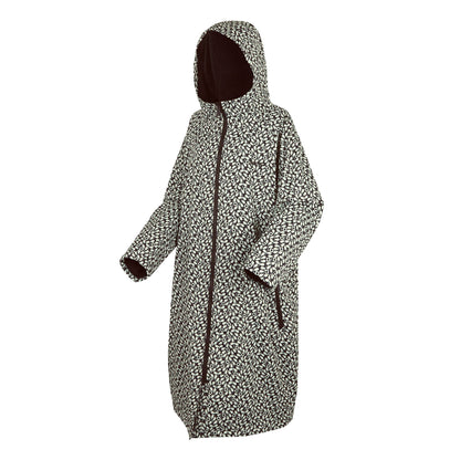 Black - Side - Regatta Womens-Ladies Orla Kiely Jasmine Flower Changing Robe