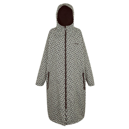 Black - Front - Regatta Womens-Ladies Orla Kiely Jasmine Flower Changing Robe