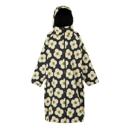 Black - Front - Regatta Womens-Ladies Orla Kiely Spinning Flower Waterproof Changing Robe