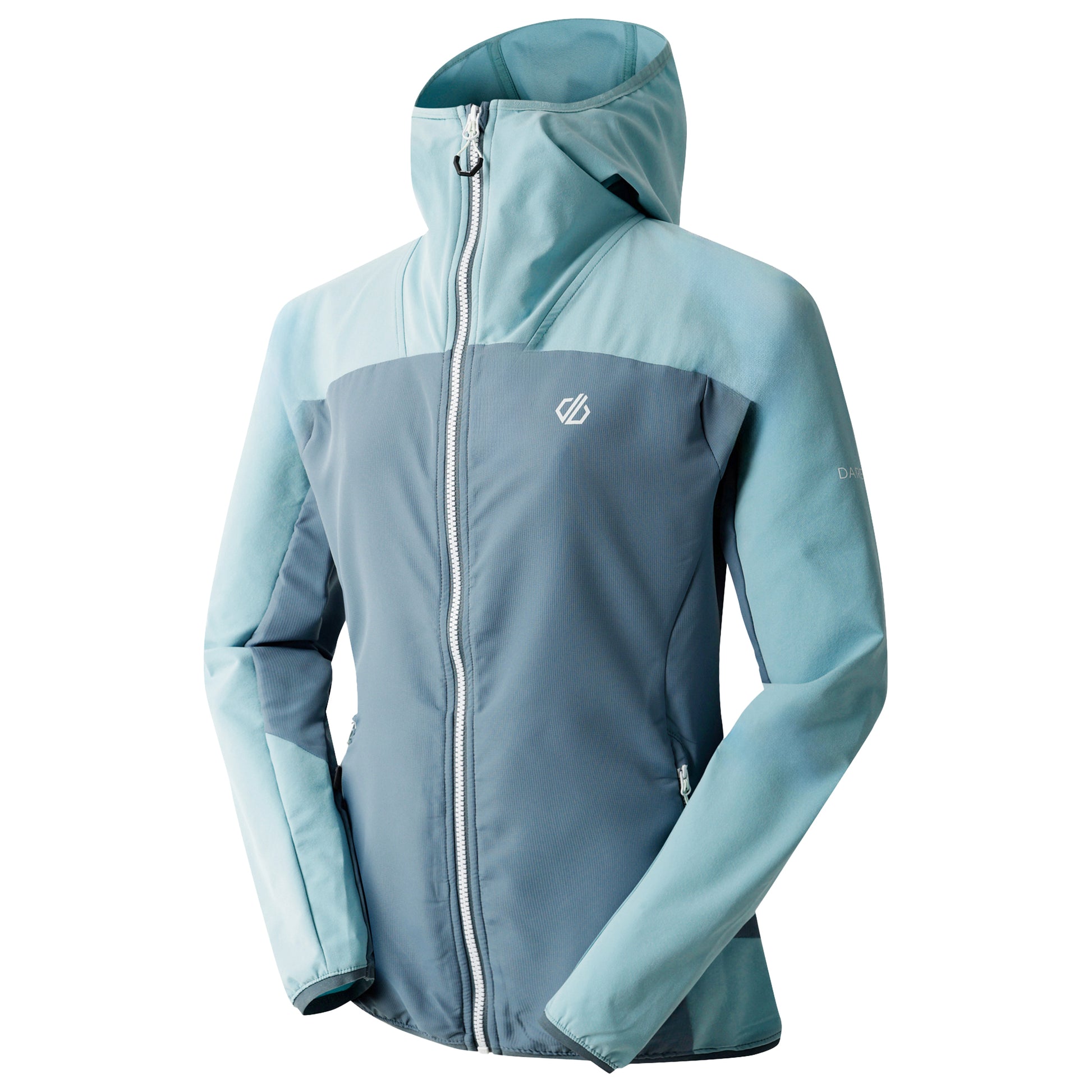 Aquifer-Element Grey - Side - Dare 2B Womens-Ladies Ardently Colour Block Soft Shell Jacket