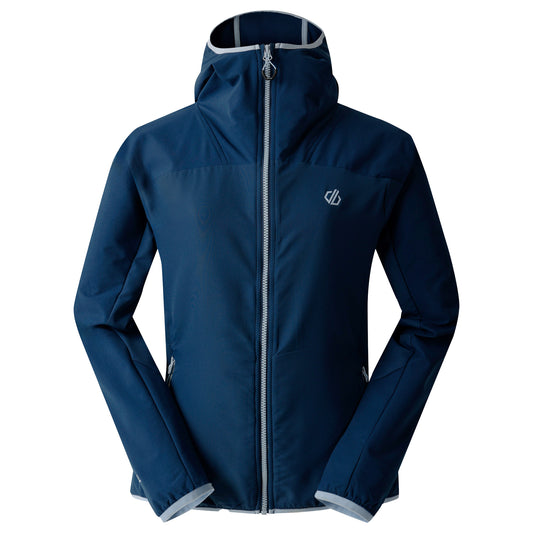 Moonlight Denim - Front - Dare 2B Womens-Ladies Ardently Logo Soft Shell Jacket