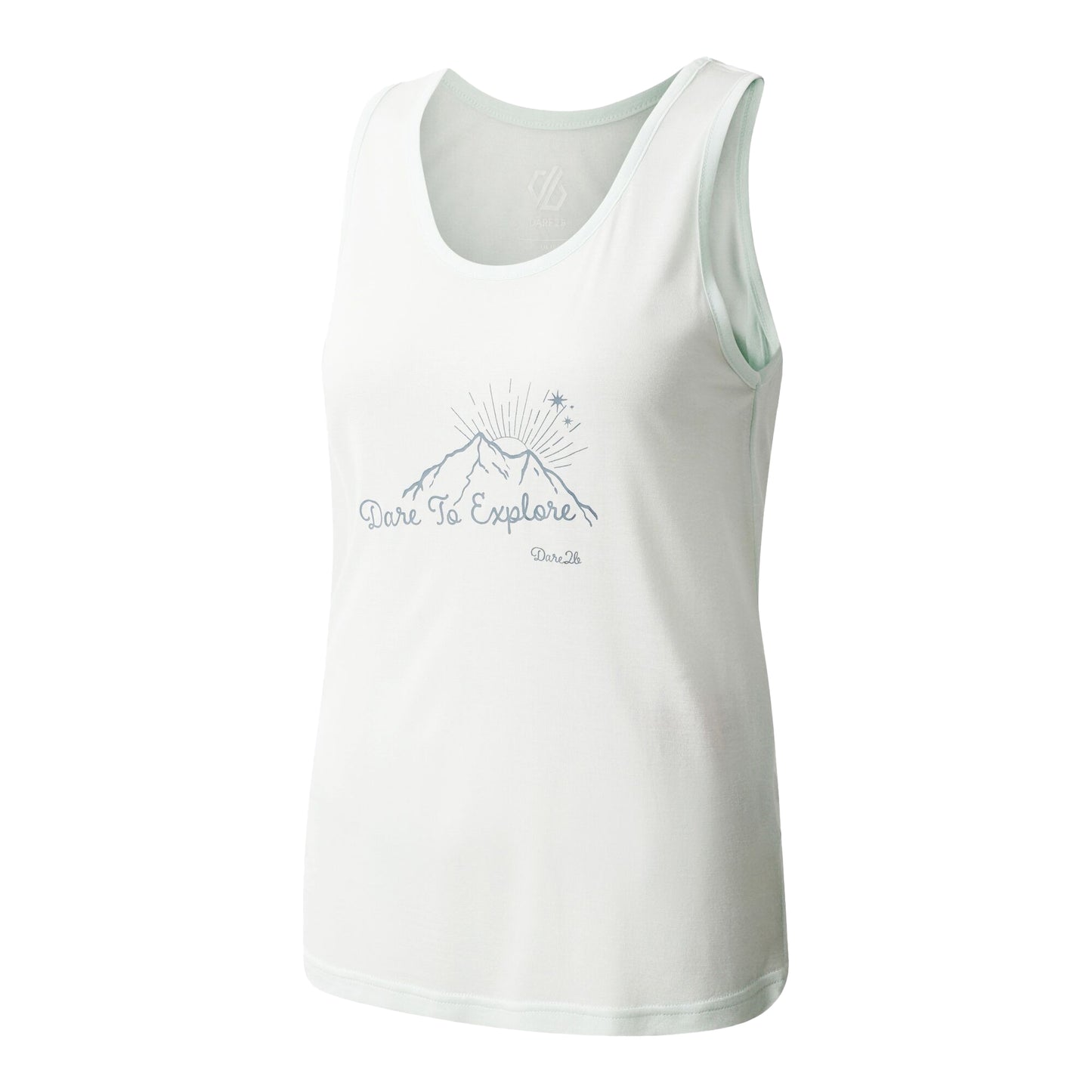 Chalk Blue - Side - Dare 2B Womens-Ladies Harmonic Mountain Vest Top