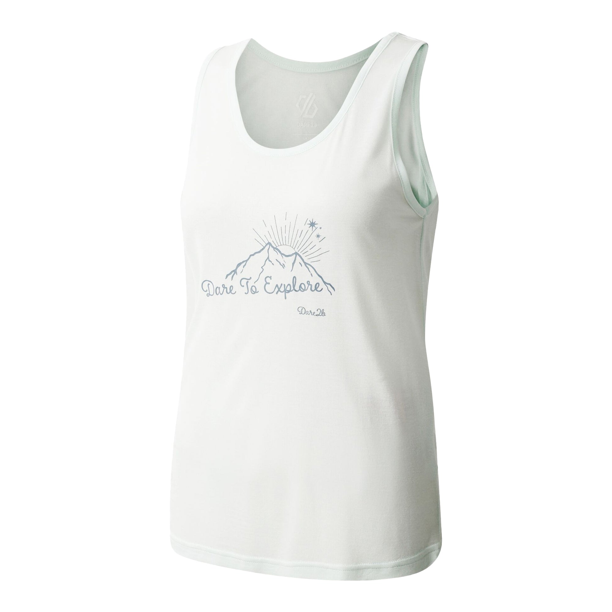 Chalk Blue - Side - Dare 2B Womens-Ladies Harmonic Mountain Vest Top