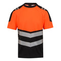 Black-Orange - Front - Regatta Mens X-Pro Bamboo Hi-Vis Vest