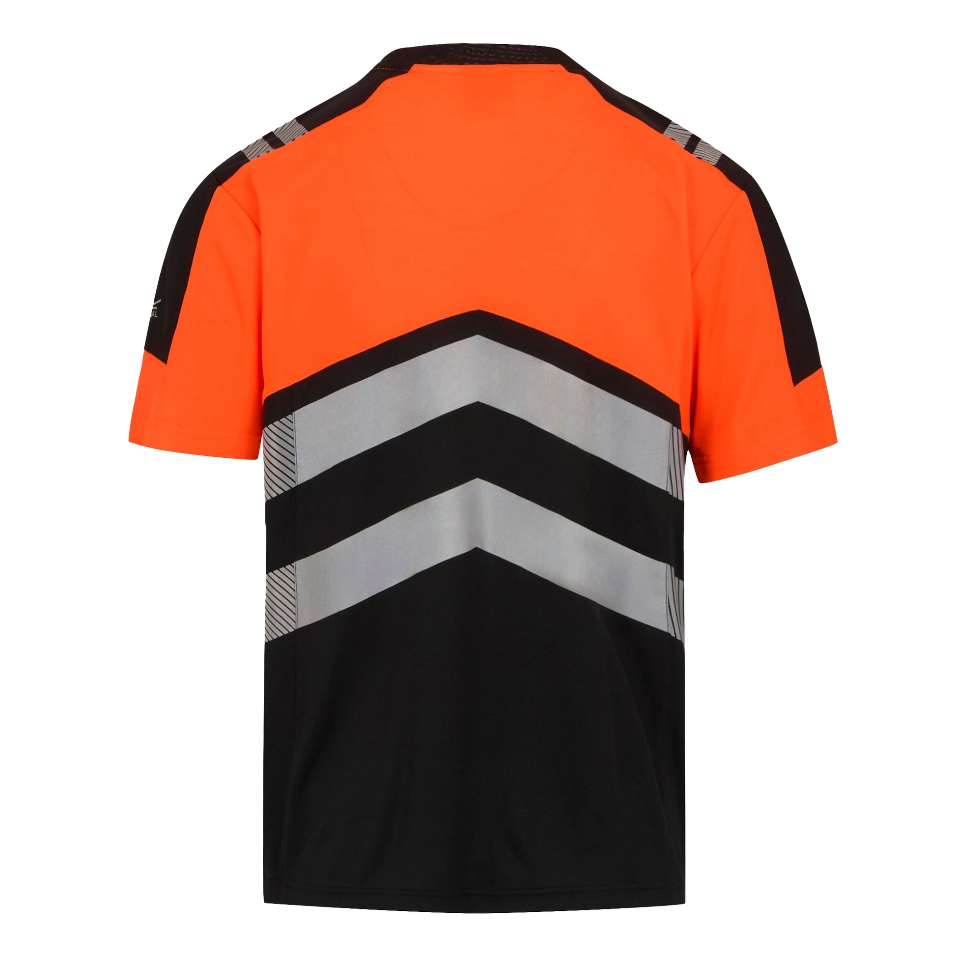 Black-Orange - Back - Regatta Mens X-Pro Bamboo Hi-Vis Vest