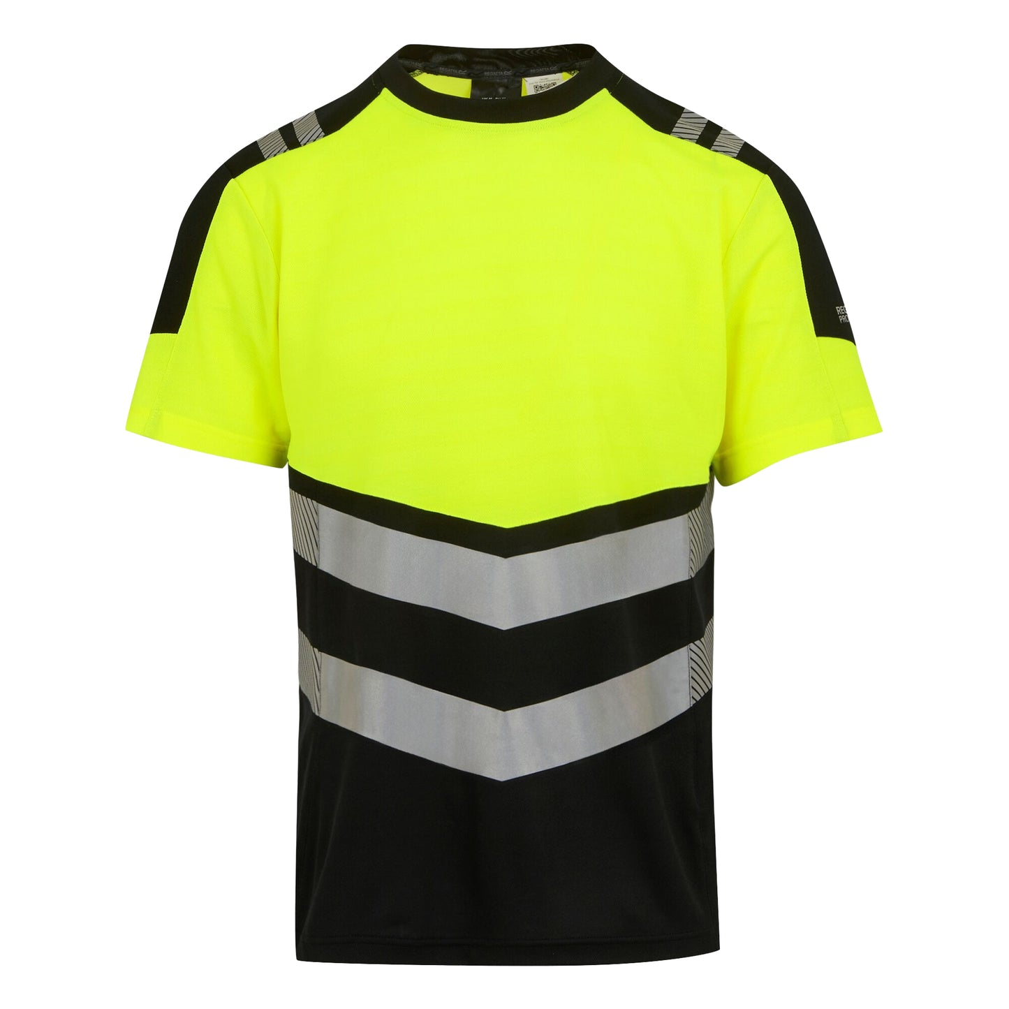 Black-Yellow - Front - Regatta Mens X-Pro Bamboo Hi-Vis Vest