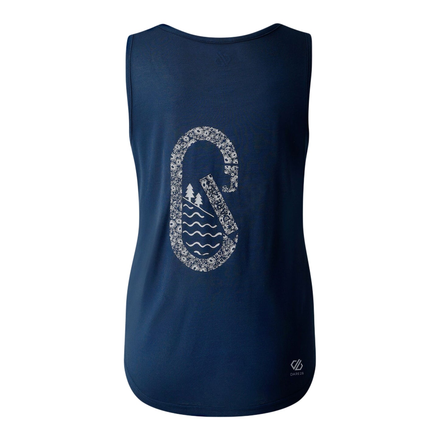 Moonlight Denim - Back - Dare 2B Womens-Ladies Harmonic Back Print Vest Top