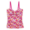 Pink - Front - Regatta Womens-Ladies Aceana III Summer Floral Tankini Top