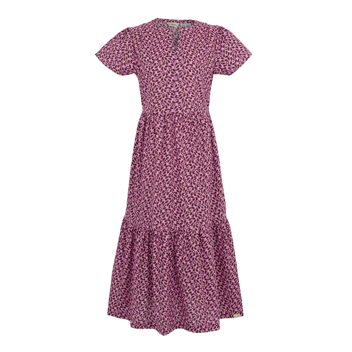 Morello - Back - Regatta Womens-Ladies Orla Kiely Jasmine Flower Tiered Midi Dress