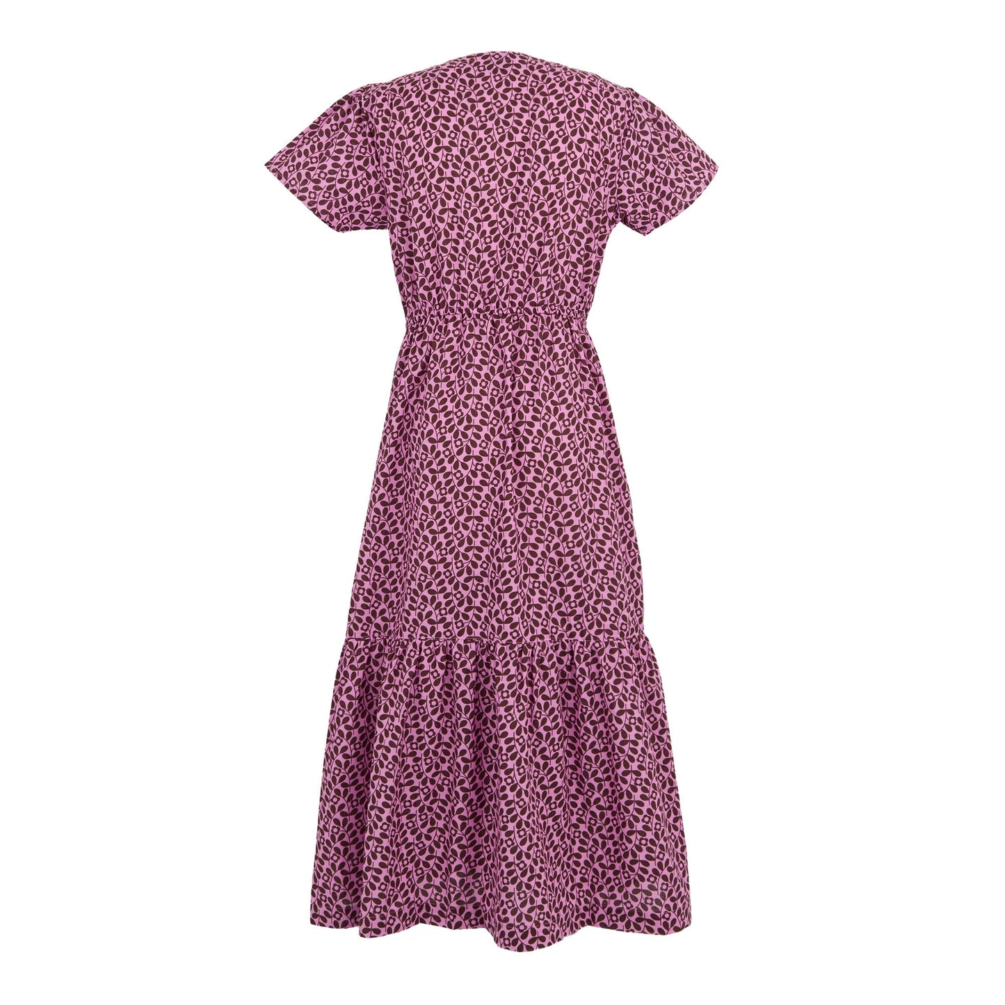 Morello - Front - Regatta Womens-Ladies Orla Kiely Jasmine Flower Tiered Midi Dress