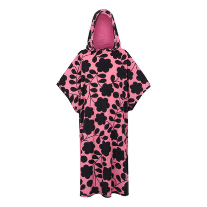 Pink - Front - Regatta Womens-Ladies Orla Kiely II Floral Towelling Robe