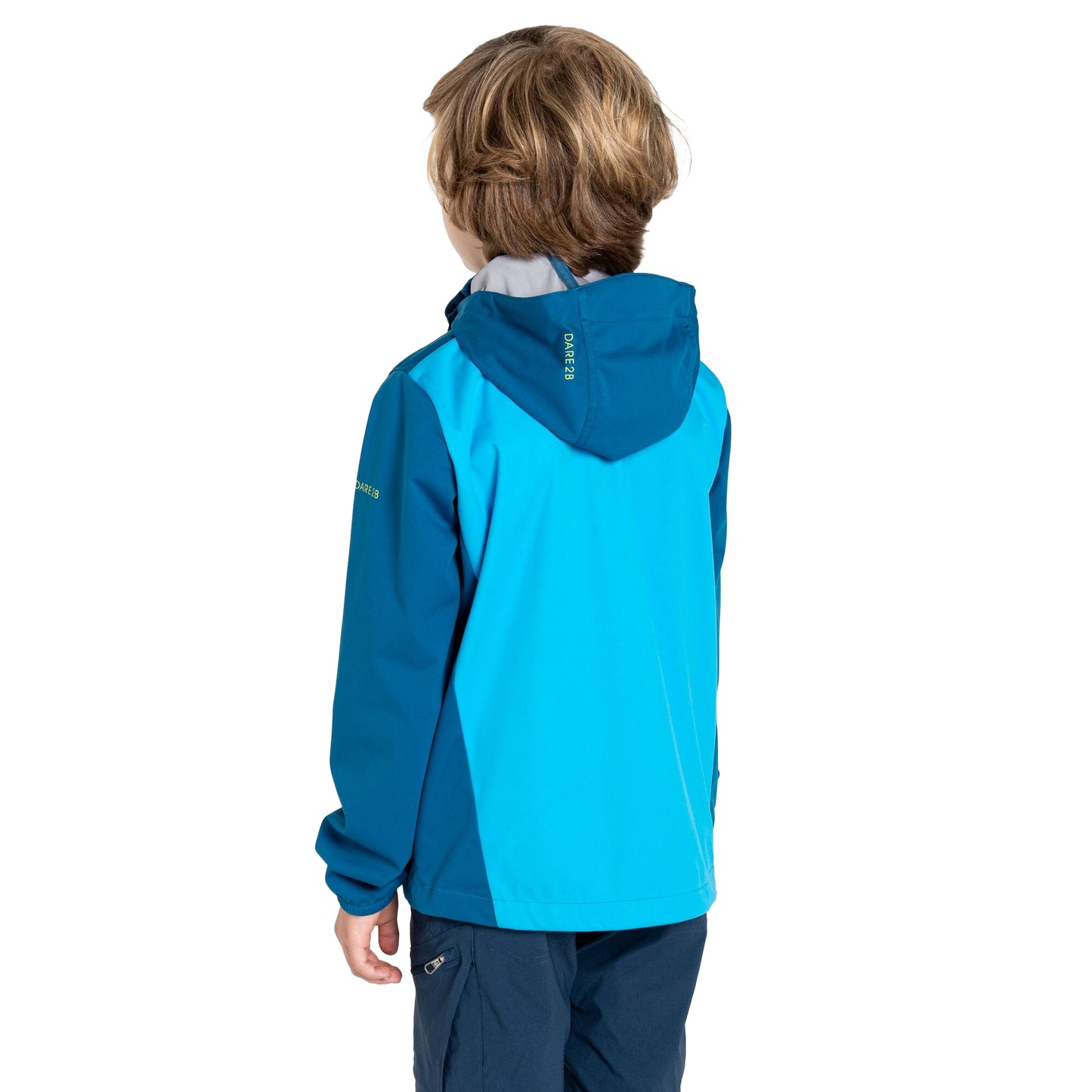 Blue Sapphire-Spring Break - Back - Dare 2B Childrens-Kids Explore Soft Shell Jacket