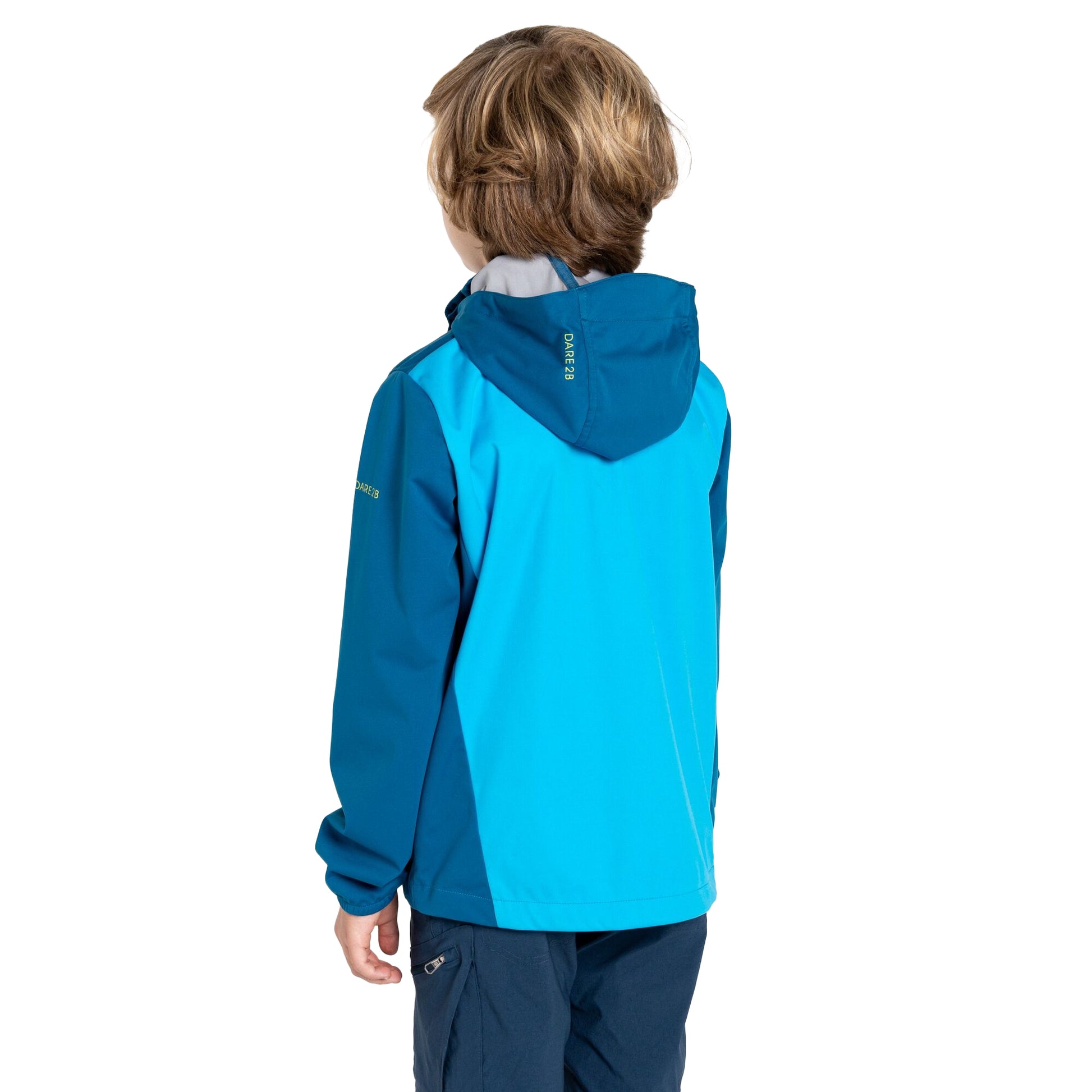 Blue Sapphire-Spring Break - Back - Dare 2B Childrens-Kids Explore Soft Shell Jacket