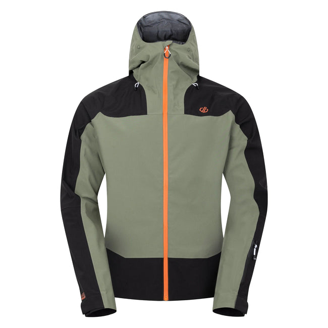 Olivine Green-Black - Front - Dare 2B Mens Roving II Waterproof Jacket