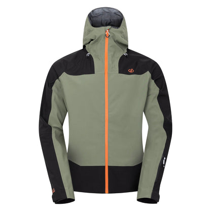 Olivine Green-Black - Front - Dare 2B Mens Roving II Waterproof Jacket