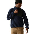 Navy - Side - Regatta Mens Frankie Borg Fleece Jacket