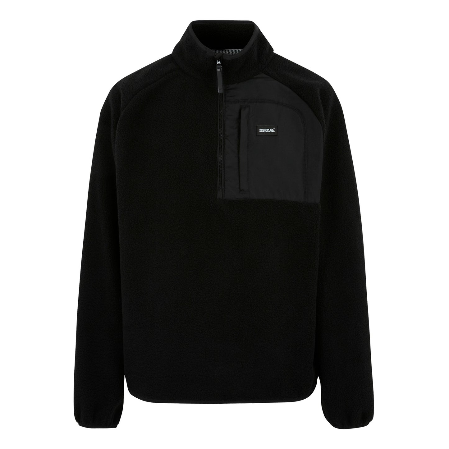 Navy - Front - Regatta Mens Frankie Borg Fleece Jacket