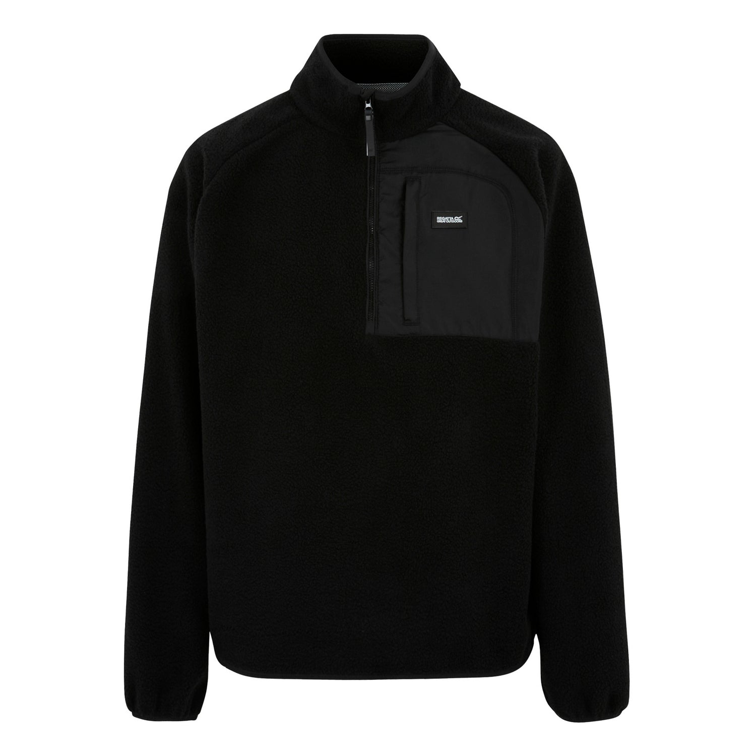 Navy - Front - Regatta Mens Frankie Borg Fleece Jacket