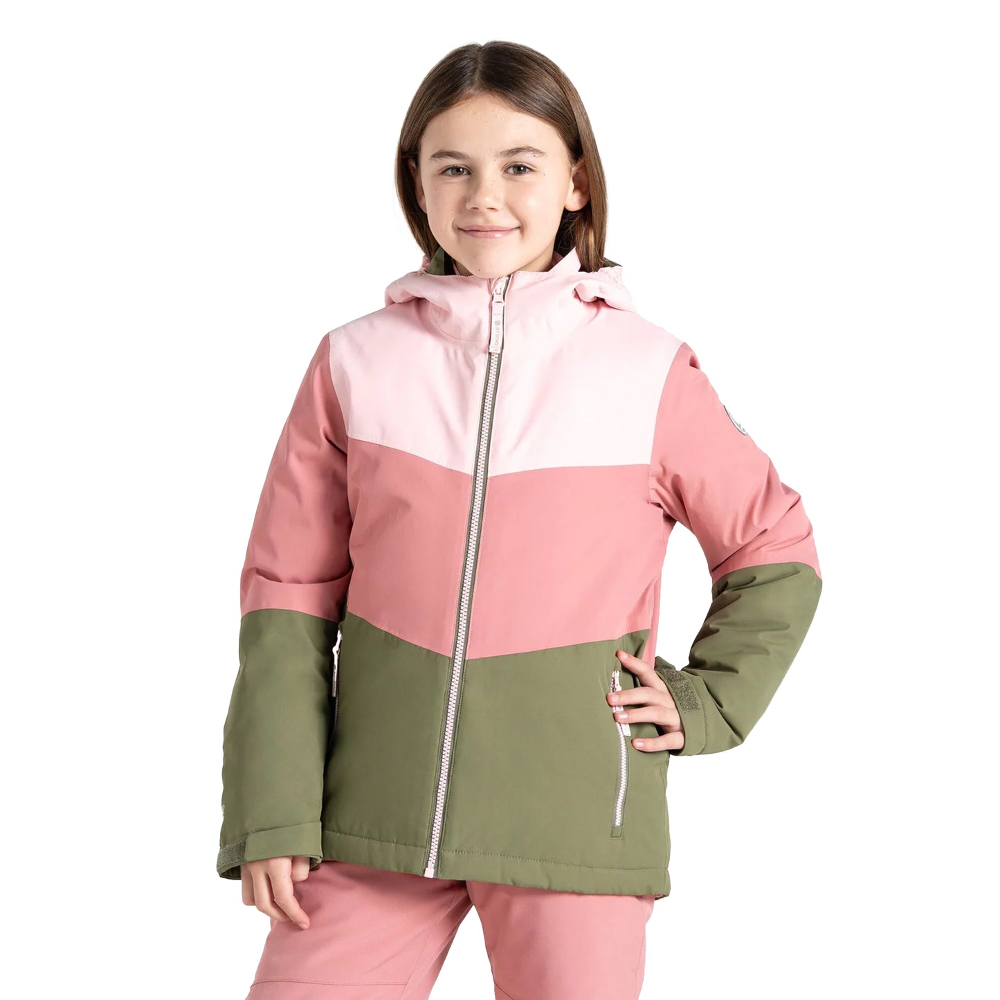 Crystal Rose-Dusty Rose - Lifestyle - Dare 2B Childrens-Kids Slush II Ski Jacket