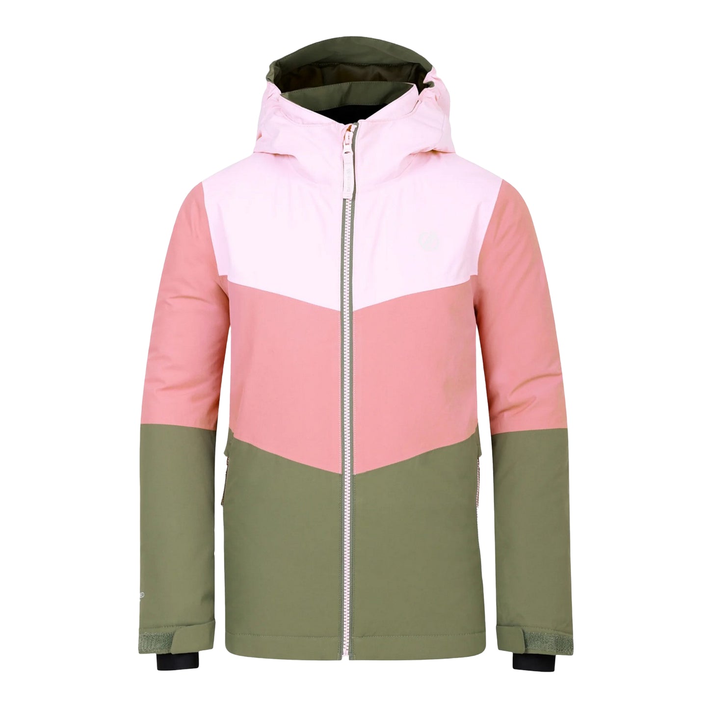 Crystal Rose-Dusty Rose - Front - Dare 2B Childrens-Kids Slush II Ski Jacket
